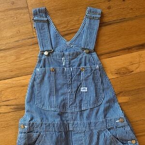 VINTAGE Lee NVY striped Denim Overalls